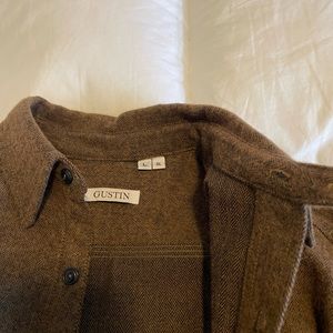 Gustin 100% Wool Workshirt Size Large Slim!